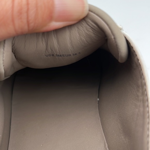 Vince Verrel Slip on Sneakers Open Back White Leather Low Top Shoes Size 8.5 - Picture 13 of 13